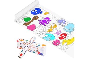 CELION Coloring Paper Roll for Kids, Toddler Drawing Paper Roll, 11.6 Inches x 10 Feet 2 Rolls (Seaworld)