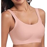 Padded Bra Comfortable Back Fat Smoothing Full Coverage Wireless Support Bra No Underwire Seamless Bralette