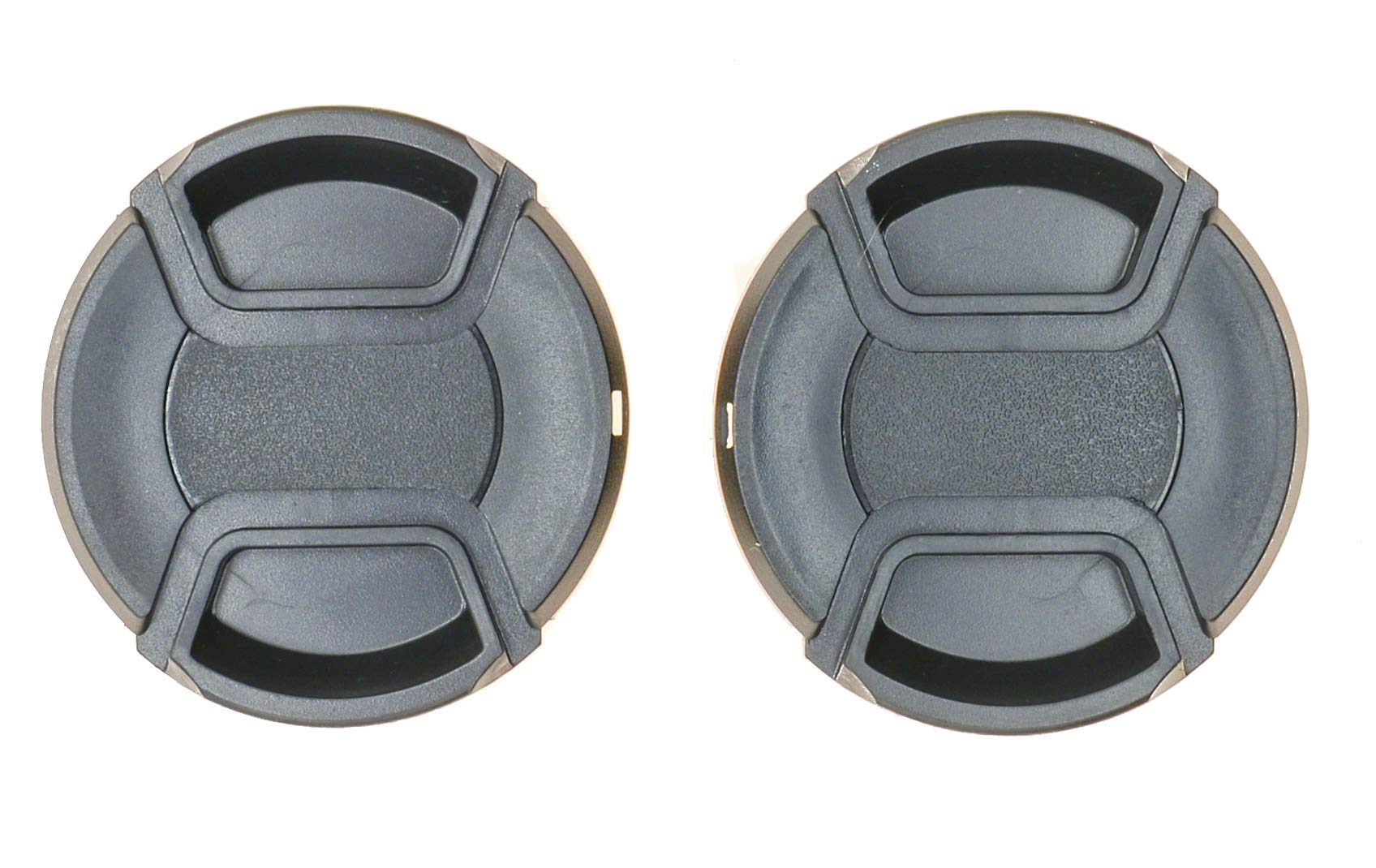 PROtastic® 58mm Lens Caps (Pack Of 2) - Spring Loaded Pinch Cap Wont Fall Off. Fits Nikon, Canon, Pentax etc. LC-58 E-58 O-LC58