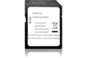 Latest Updated GPS Navigation SD Card for Mazda (2014-2018) 3, (2014-2023) MX-5/CX-3, (2015-2023) 6/CX-5/CX-9 USA/Canada/Mexi