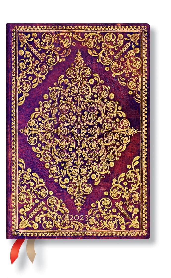 Paperblanks 12 Month Planners 2023 Viola | Day-at-a-Time | Mini (95 × 140 mm)