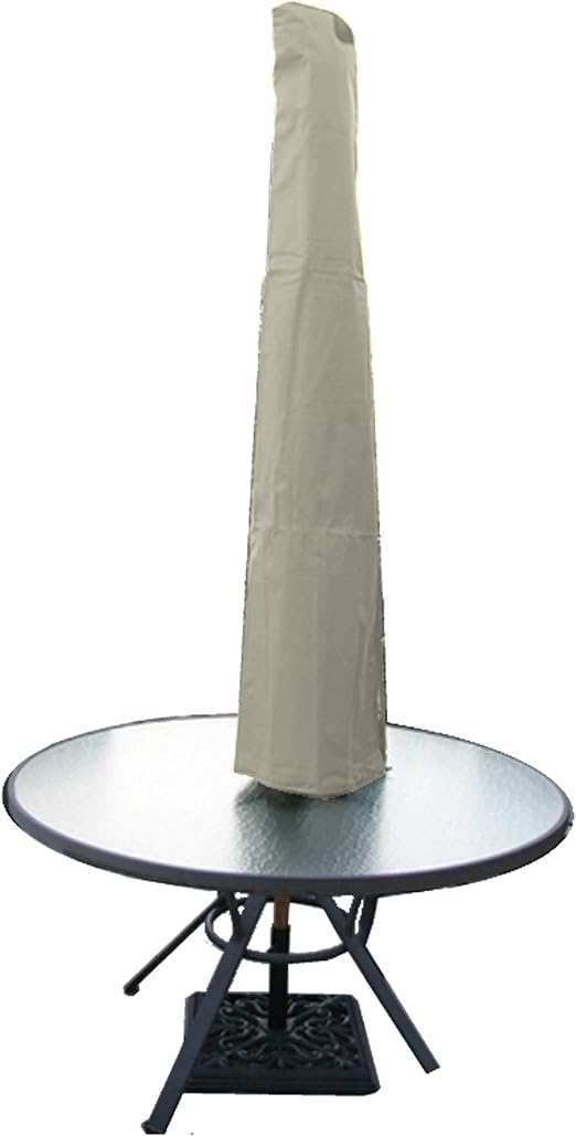 Amazon Com Premium Tight Weave Outdoor Patio Umbrella Cover Heavy Duty Uv Treated And Water Resistant Fabric Fits 7 To 11 Feet Umbrellas Taupe Kitchen Dining