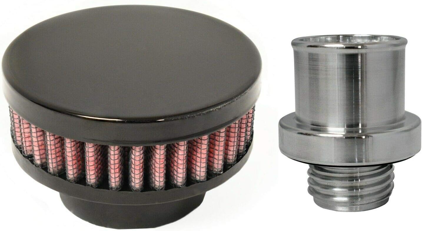 CFM Performance 103022GB Billet Baffled Valve Cover Breather Filter
