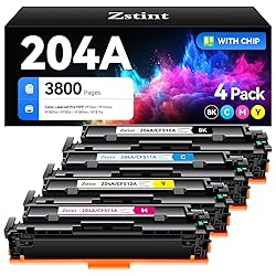 204A Toner Cartridge Set 4-Pack Replacement for HP