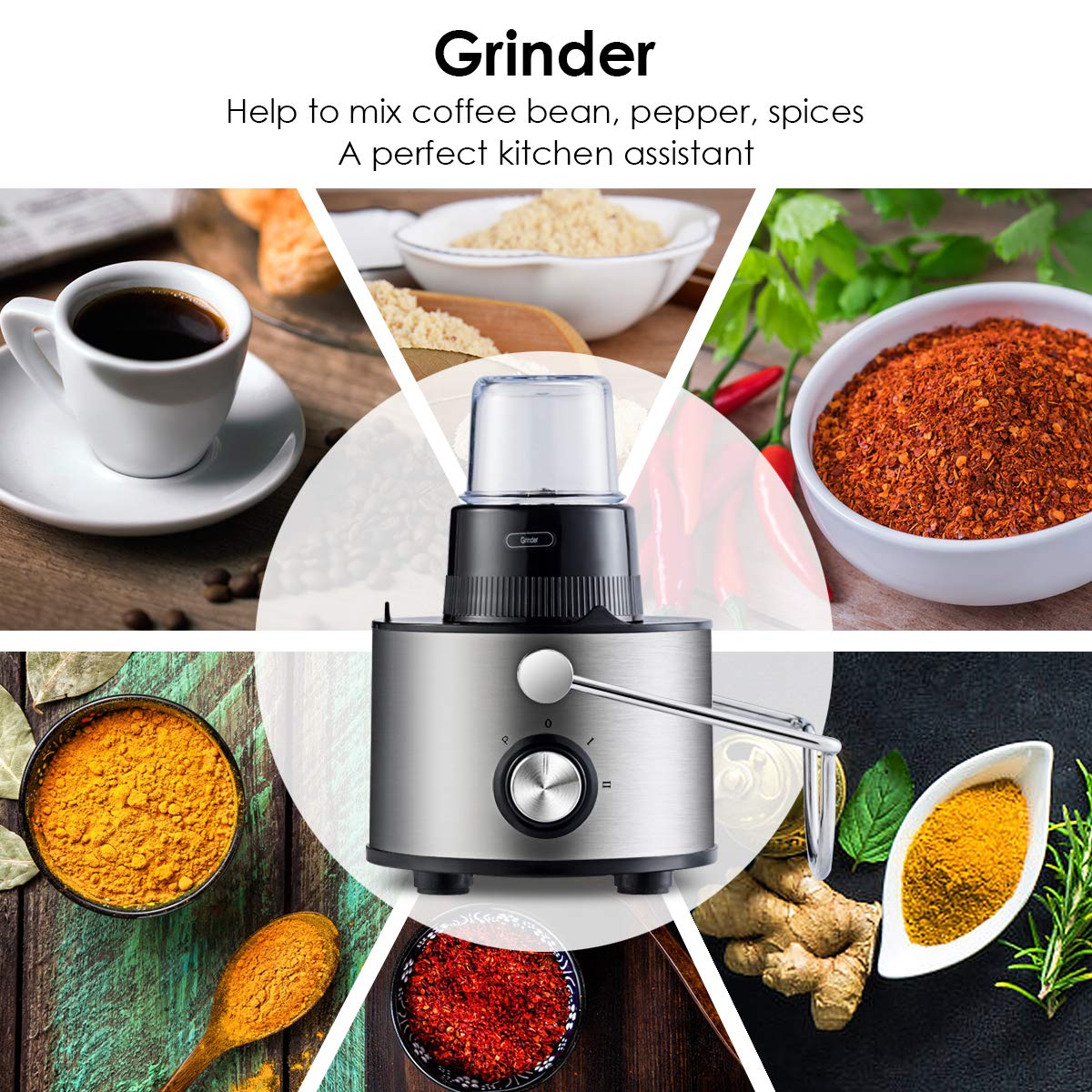 COSTWAY Electric 5in1 Professional Food Processer and Juicer Combo