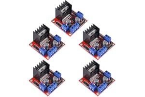 ALMOCN 5PCS L298N Motor Drive Controller Board Stepper Motor Control DC Dual H-Bridge Module for Arduino Smart Car MEGA R3 Mega2560