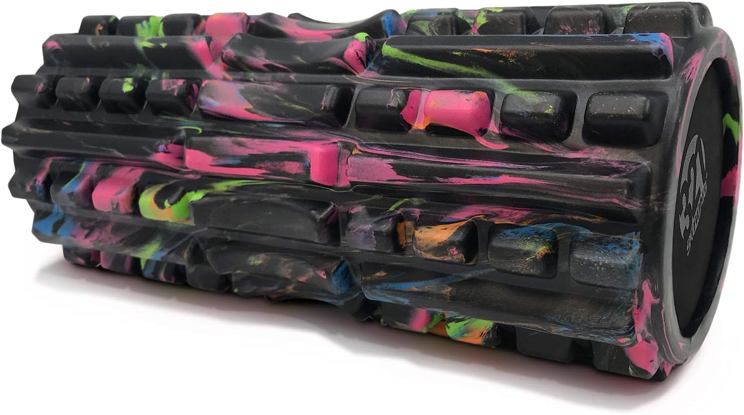 321 STRONG Foam Roller - Extra Firm High Density Deep Tissue Massager with Spinal Channel, for Muscle Massage and Myofascial Trigger Point Release, with 4K eBook - Alien: Sports & Outdoors