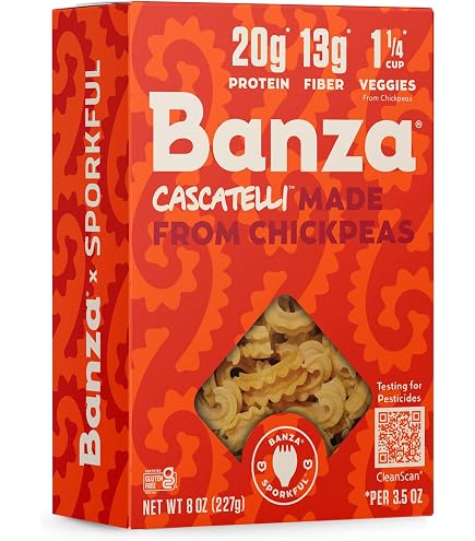 Amazon.com : Banza Pasta Chickpea Gemelli 8 OZ : Grocery & Gourmet