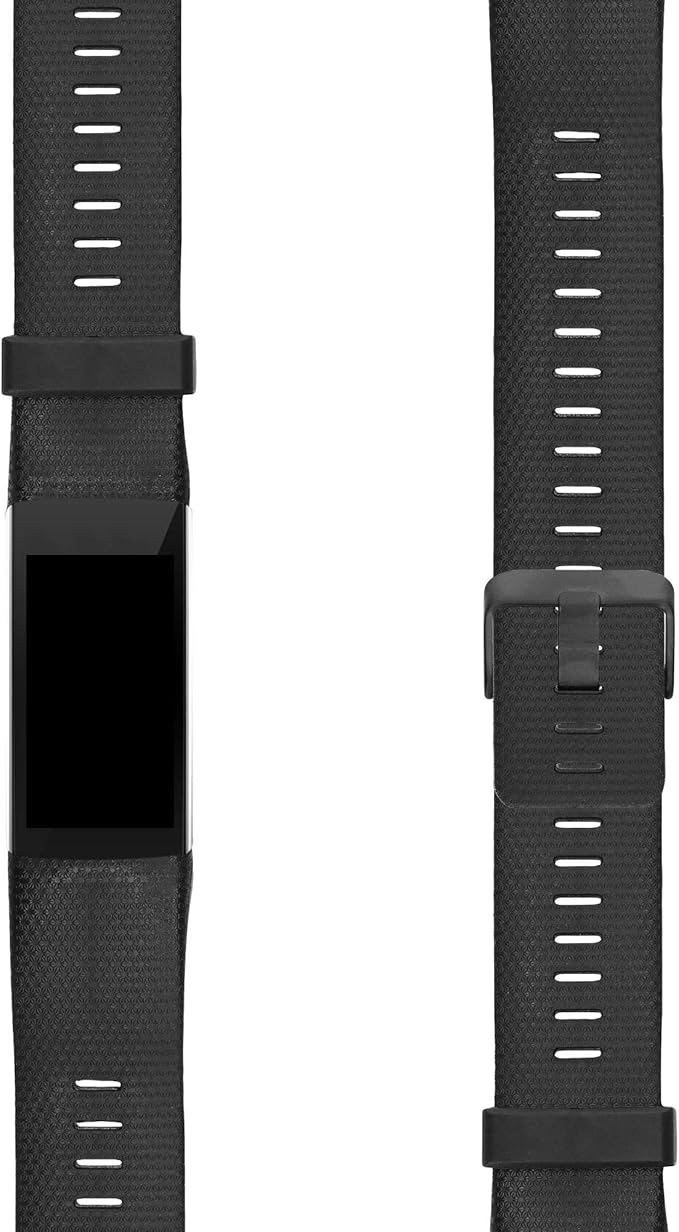 kwmobile Pulsera Compatible con Polar A360 / A370 - Brazalete de Silicona en Negro Mate sin Fitness Tracker