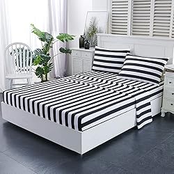 Stripe Sheet Set-4 Piece Super Soft Microfiber