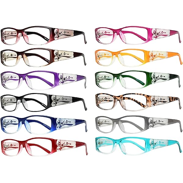 Amazon.com: Calabria 4377 Cat Eye Colorful Floral Paisley