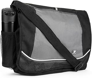 Back to School Bags Messenger Bag Lightweight for College High School Elementary School Black