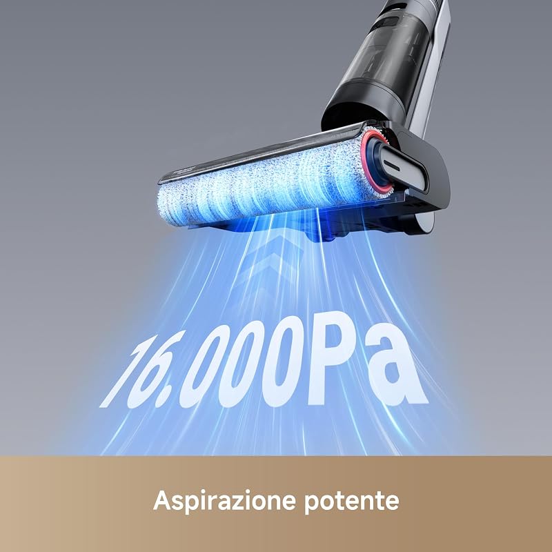 H12 Pro Ultra Aspirapolvere Lavapavimenti, Aspirazione 16.000 Pa