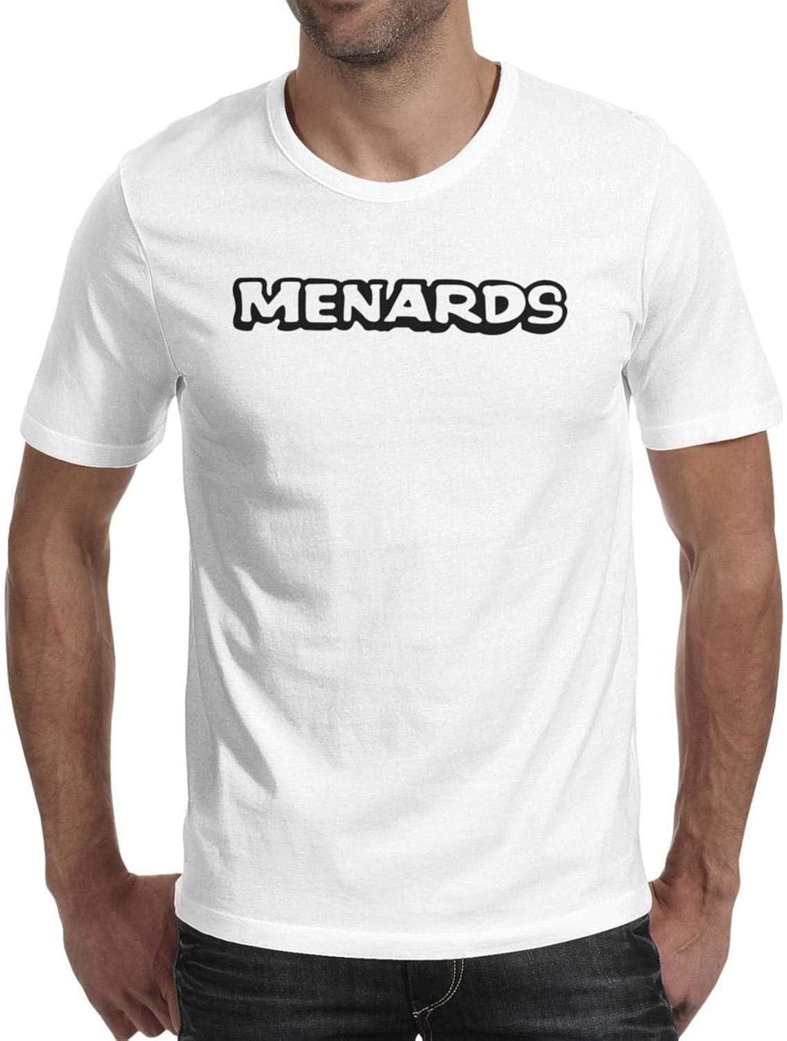 MenardsBlackLogo T Shirt Fit Outdoor Round Neck Short Sleeve Men's
