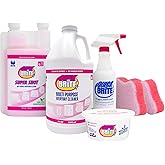 Quick N Brite All Purpose Cleaner, 6 Piece Combo Kit, with Concentrated Cleaner 64 oz