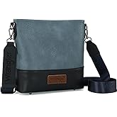 Wrangler Crossbody Purses for Women Two Tone Crossbody Bags Women Purses and Handbags