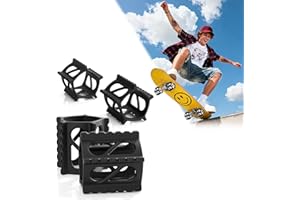 BVHAB Skateboard Accessories – Skateboard Training Aid with No-Roll Wheel Covers for Kids & Teens, Great for Beginners Learning Ollies & Kickflips, Fun Gift for Boys & Girls, Set of 4, Fits 48–70mm Wheels