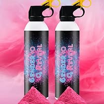 Pink Gender Reveal Spray Bottle - Fire Extinguisher Theme Confetti Party Decor