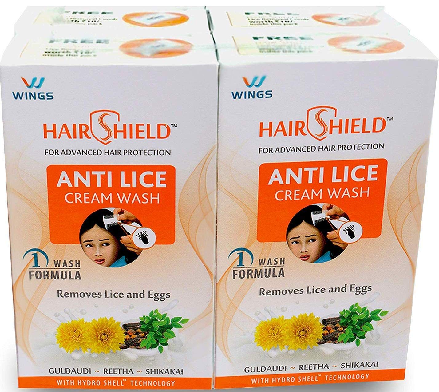 Hairshield Anti Lice Cream Wash 30 Ml X 