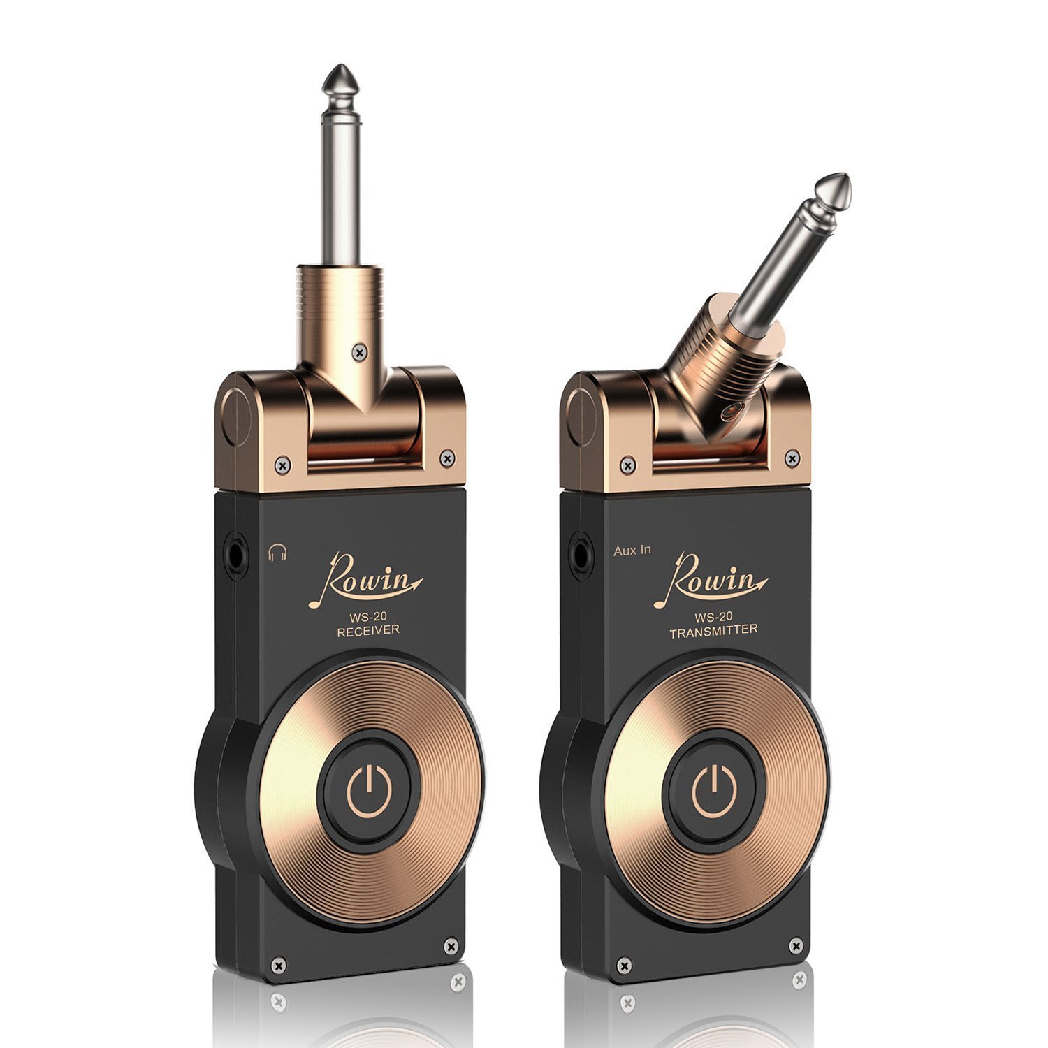 Rowin Guitar Wireless System Transmitter and Receiver Rechargeable WS