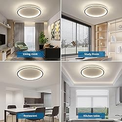 15.7 Inch Flush Mount Ceiling Light, 40-60W Round