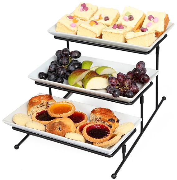 Kenley 3 Etagen Serviertablett Etagere threetiered Kuchen Cupcake