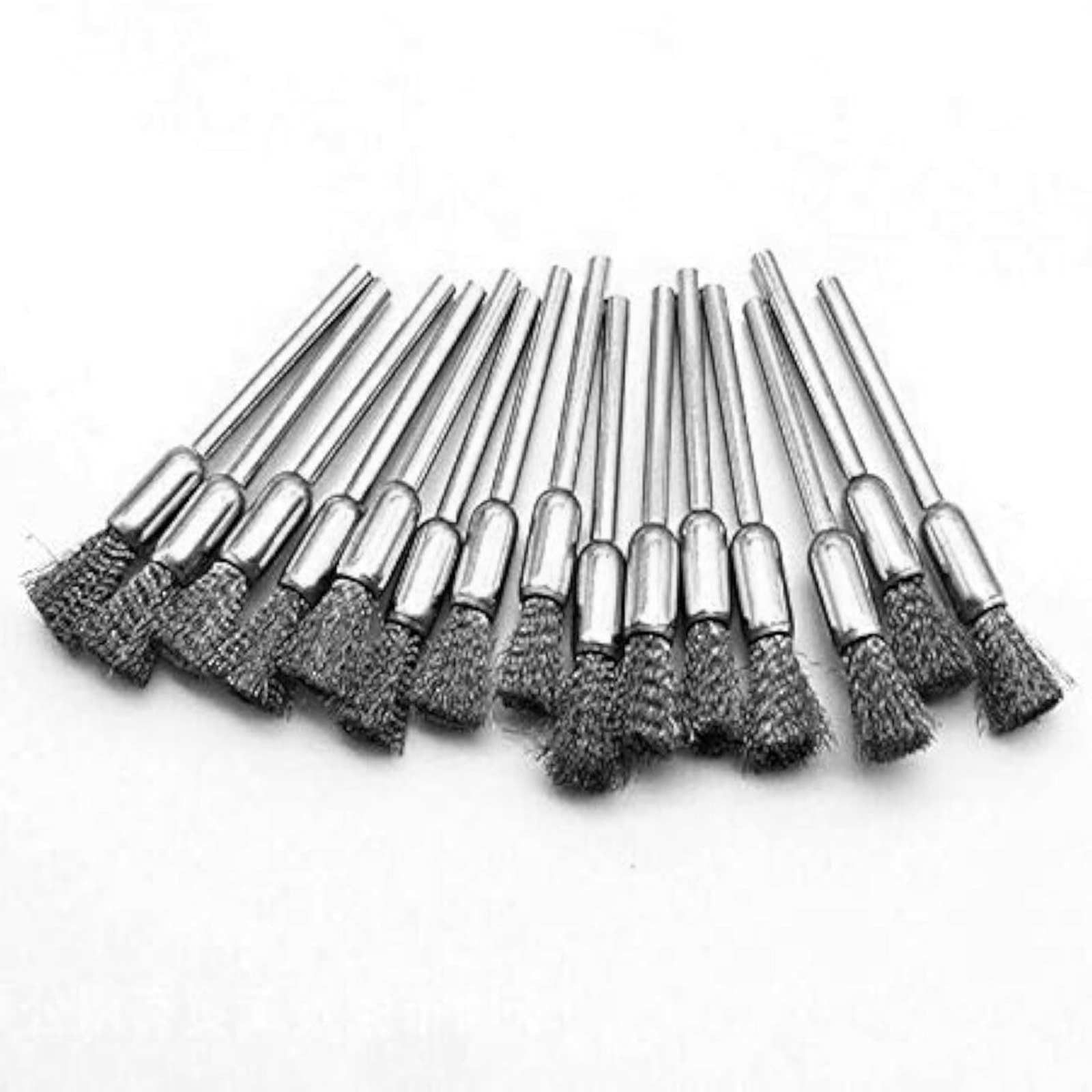 Wire Brushes, Steel Wire Brush Steel Wire Brush Polishing Wheels Set Kit for Rotary Tool Drill Bit 3 Mode（15 pcs Pencil Wire Brush）.rotary wire brush
