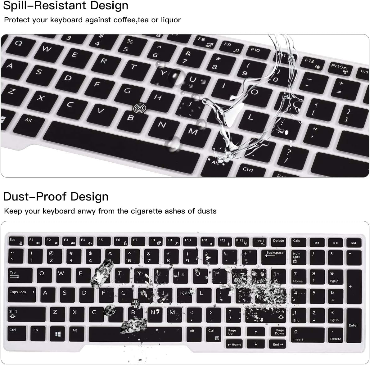 Precision M55 M7510 M75 M7710 M77 With Pointing Black Casedoo For Dell Latitude Keyboard Cover 15 6 Inch Compatible With Dell Latitude E5550 E5570 5580 5590 5591 Laptop Replacement Parts Computers Accessories