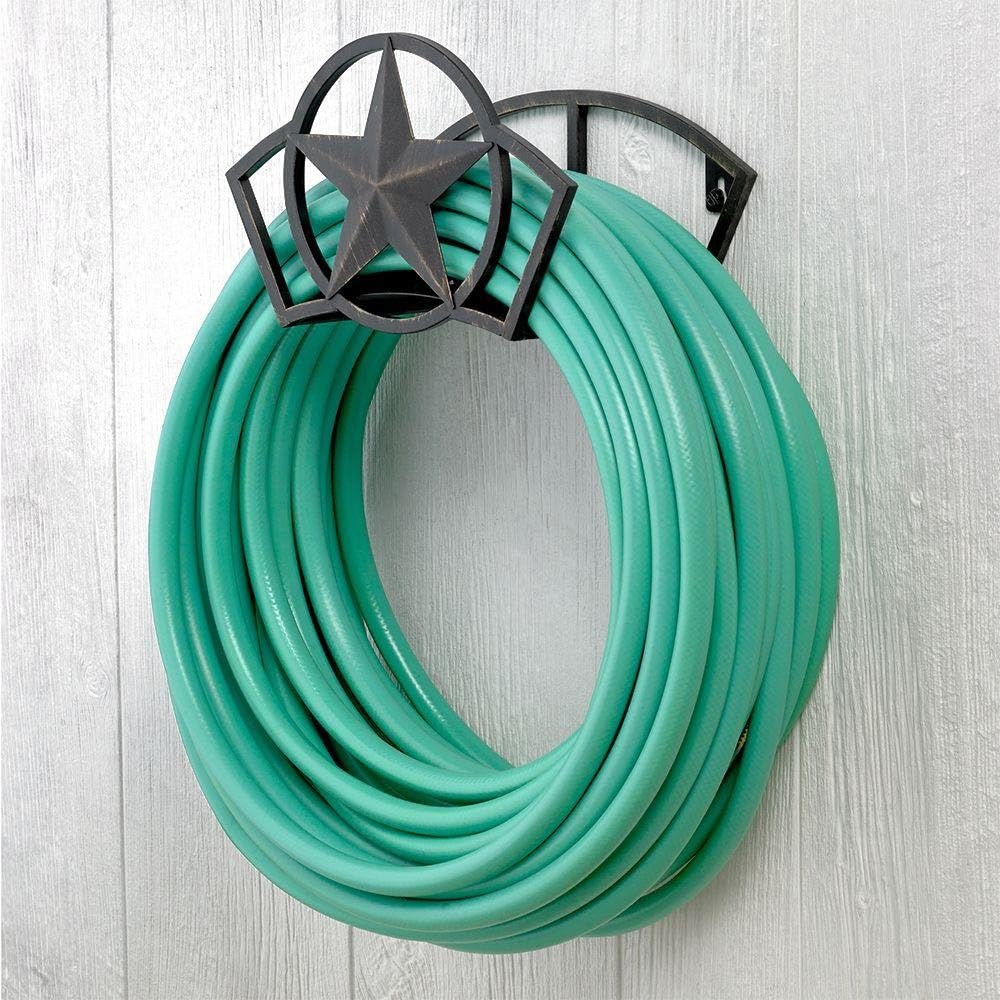 Liberty Garden 234 Liberty Star Mount Hose Butler, Holds 125-Feet of, 5/8-Inch, Black : Garden & Outdoor