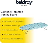 Beldray LA023735SEW Small Tabletop Ironing Board 73 x 31cm Cotton Cover view 2
