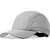 BAOPLAYKIDS Cooling Breathable Baseball Cap Mesh Quick Dry Sports Cap Lightweight Run Hat with Reflective Trim for Men Women