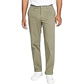Nautica Men's Classic Fit Flat Front Stretch Solid Chino Deck Pant