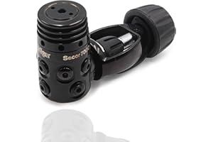 Dräger Secor 7000 First Stage Regulator, Pressure Reducer Yoke-Connector (232 bar / 3300 psi), EN250 Approved, 3 HP Ports & 5 MP Ports, Cold Water Resistant Diving Regulator, Easy to Use