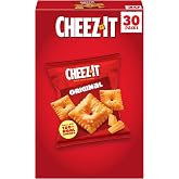 Cheez-It Cheese Crackers, Baked Snack Crackers, Lunch Snacks, Original, 30oz Box (30 Packs)