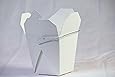 Chinese Take Out Food Boxes: 16 oz. (1 Pint) Lot Of 50 - White