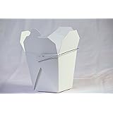 Chinese Take Out Food Boxes: 16 oz. (1 Pint) Lot Of 50 - White