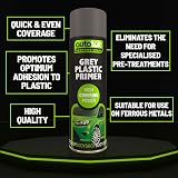 Autotek Professional Grey Plastic Primer Spray Paint 500ml High Covering Power view 3