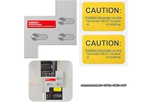 QYZZRS Generator Interlock Kit Compatible with General Electric GE 150 or 200 Amp Panels,1 1/4" Spacing Between Main and Branch Breakers,Professional Interlocking Kit（1Set）