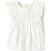 Gymboree Girls and Toddler Flutter Sleeve Eyelet Tank Tops