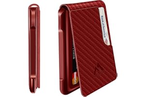 MURADIN Mens Wallet Tactical Bifold Wallets for Men Metal RFID Blocking Aluminum Money Cards Holder Gifts for Men