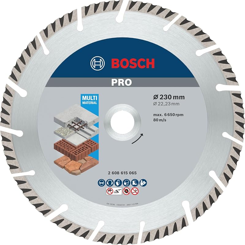 Bosch Professional Diamond Cutting Disc 230 x 22.23 mm for Universal Concrete