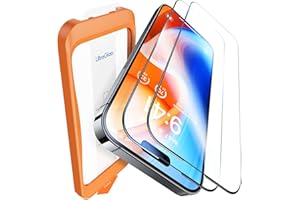 UltraGlass Top 9H+ Glass for iPhone 14 Pro Max Screen Protector [Military Grade Shatterproof & Longest Durable] Screen Protector 14 Pro Max Tempered Glass, Anti-fingerprint, 2 Packs