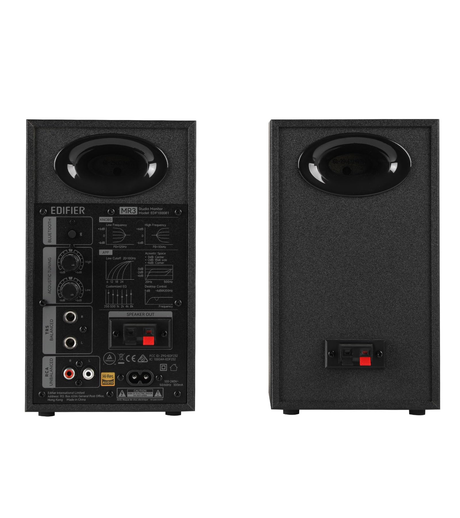 Edifier MR3 Lautsprecher für Studiomonitor, Bluetooth, hochauflösende 36 W App, 3,5 mm Cinch/AUX-Eingang, 52 Hz-40 kHz Kopfhöreranschluss-Ausgang, Weiß 2