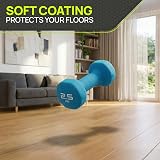Gallant Weights Neoprene Dumbbells Set 10kg Multi-Color Hex Pair view 7