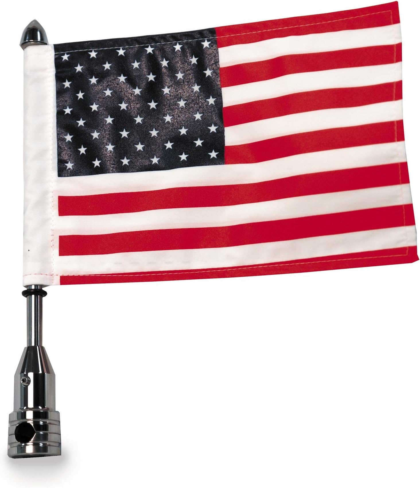 Pro Pad Fixed 1/2 Flag Mount with 6 by 9 USA Flag for Harley Tour-Pak by Pro Pad