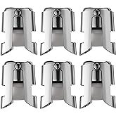 OUWO Champagne Stopper 6 Pack Stainless Steel Champagne Save with Food Grade Silicone, Leak-Proof Bubble Retaining Saver, Sui