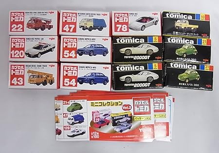 Amazon ミニコレクション Vol 2カプセルトミカ全12種類 ミニカー ダイキャストカー おもちゃ