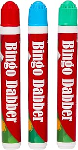 Tallon Bingo Dabbers White Pack of 3 for Games 19.6cm view 1