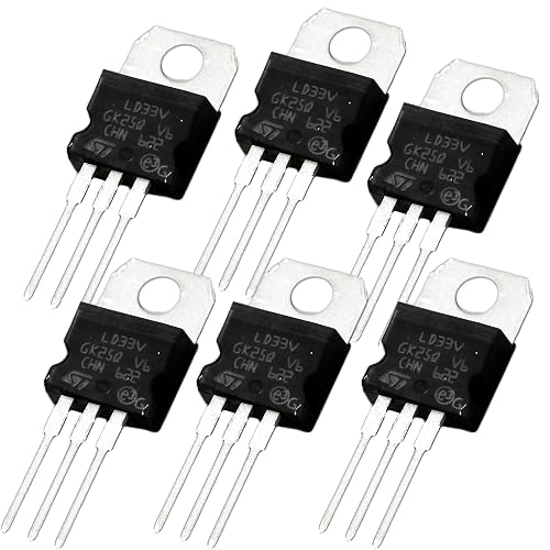 (6-Pcs) STMicroelectronics 3.3V 950mA, LD1117V33 Voltage Regulator ...