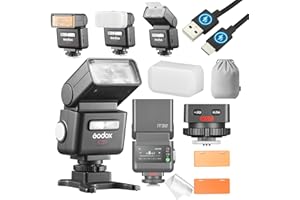 Godox IT32 TTL Camera Flash with X5C Flash Trigger for Canon Cameras,Magnetic Hotshoe&Trigger 2-in-1,Colorful Touch Screen,Rotatable Flash Head,X System TTL&HSS,LED Modeling Light,Creative Accessories
